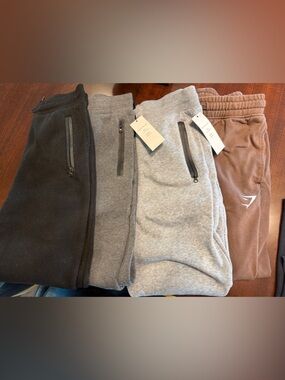 Boys size 14/16 Cotton Jogger Pants - Black, Gray, Light Gray, Brown